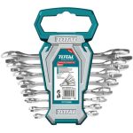 Total 8pcs Double open end spanner set size:6-22mm