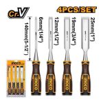 Ingco 4 Pcs wood chisel set length:140mm - Image 3