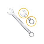 Ingco Combination spanner size:8mm - Image 3