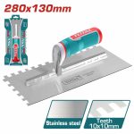 Total Plastering trowel  with teeth(Plastic  handle) size:280x130mm - Image 3