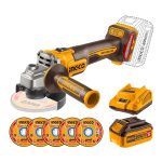 Ingco Cordless angle grinder 20v - Image 3