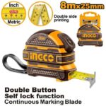 Ingco Steel measuring tape 8mx25mm - Image 3