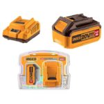 Ingco P20S Lithium-Ion battery and charger kit 20v