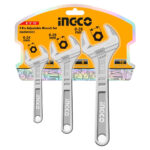 Ingco 3 Pcs Adjustable wrench set - Image 3