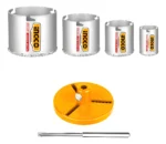 Ingco 6Pcs Carbide gritted hole saw set