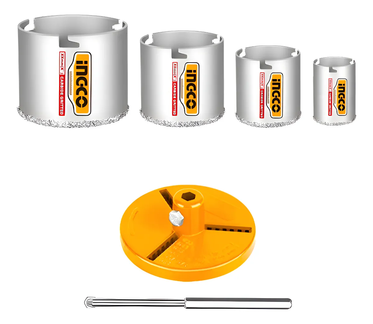 D_NQ_NP_2X_870201-MLU89456748465_082025-F Ingco 6Pcs Carbide gritted hole saw set - Image 1