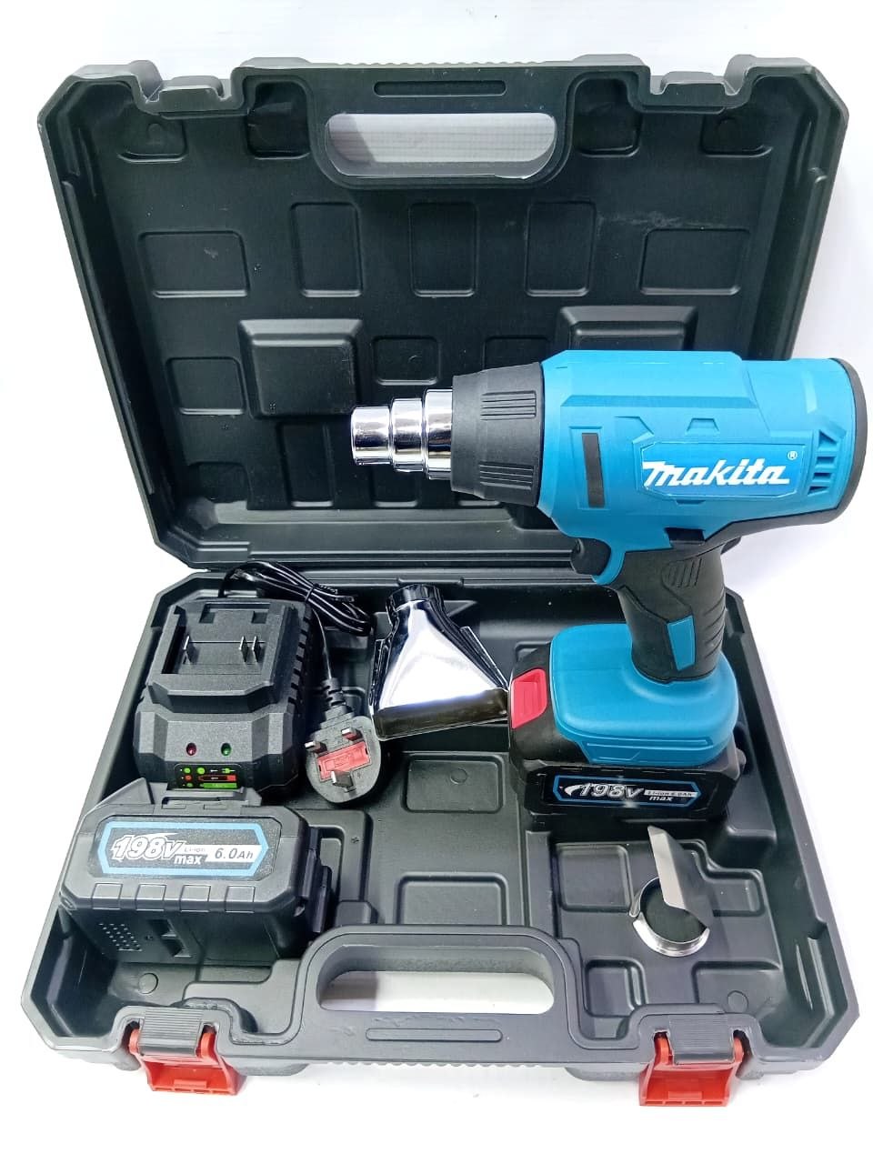 6118b494-d6d7-4b77-8441-7bc8f1f350c6 Makita brand cordless heat gun kit - Image 1