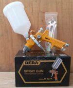 Dera Model H-827A professional HVLP (High Volume Low Pressure) gravity feed spray gun set