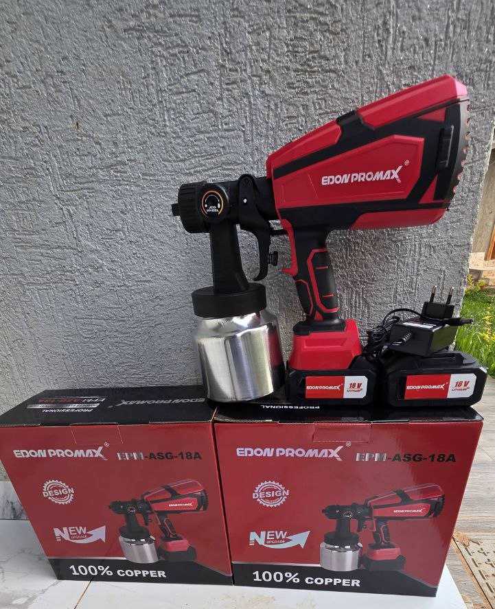 c7db9742-ad34-463f-8c4d-4798ac23b98f Edon Promax 18V cordless paint sprayer - Image 1