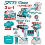 Total 3 Pcs Cordless combo kit - Image 2