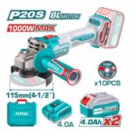 Total  Cordless angle grinder 1000W 20V - Image 2
