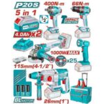 Total TCKLI20592 5 Pcs Cordless industrial combo kit - Image 2