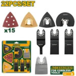 Jadever JDMA9417 Multi tool blade 22pcs set - Image 2