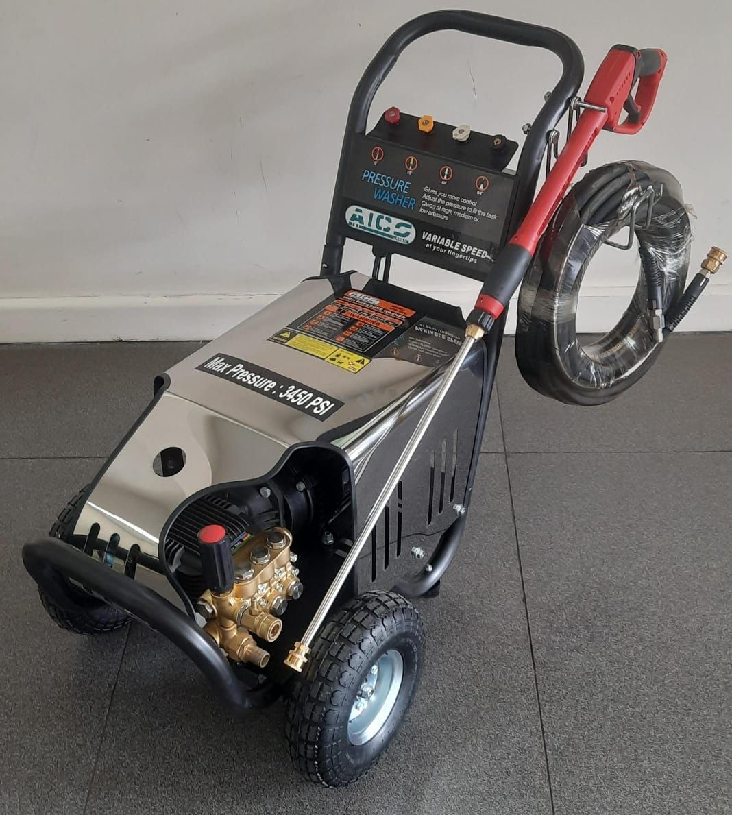 9e635d5e-8336-4c40-8b17-d467f6ca44e5 Aico Japan Electric Pressure Washer 5hp Motor Max Pressure 3450psi - Image 1