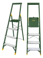 Jadever JDLD1H04 Steel & aluminiu m household ladder 4 step