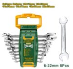 Jadever JDDS2208  8pcs double open end spanner set Size:6-22mm - Image 3
