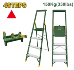 Jadever JDLD1H04 Steel & aluminiu m household ladder 4 step - Image 3