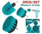Total TACM3001 3 Pcs Medium bristle brush set - Image 3