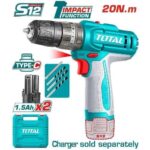 Total TIDLI12206 Cordless impact drill 12V 20Nm - Image 3