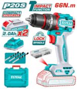 Total TIDLI20668 Compact Brushless Cordless Impact Drill 66Nm - Image 2