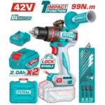 Total TIDLI429982 Brushless cordless impact drill 42V 99Nm - Image 3