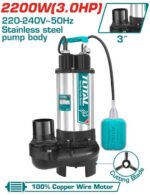 Total TWP7220026 Sewage submersible pump 2200W(3.0HP) 13M - Image 3