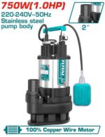 Total TWP775016 Sewage submersible pump 750W(1.0HP) 13m - Image 3