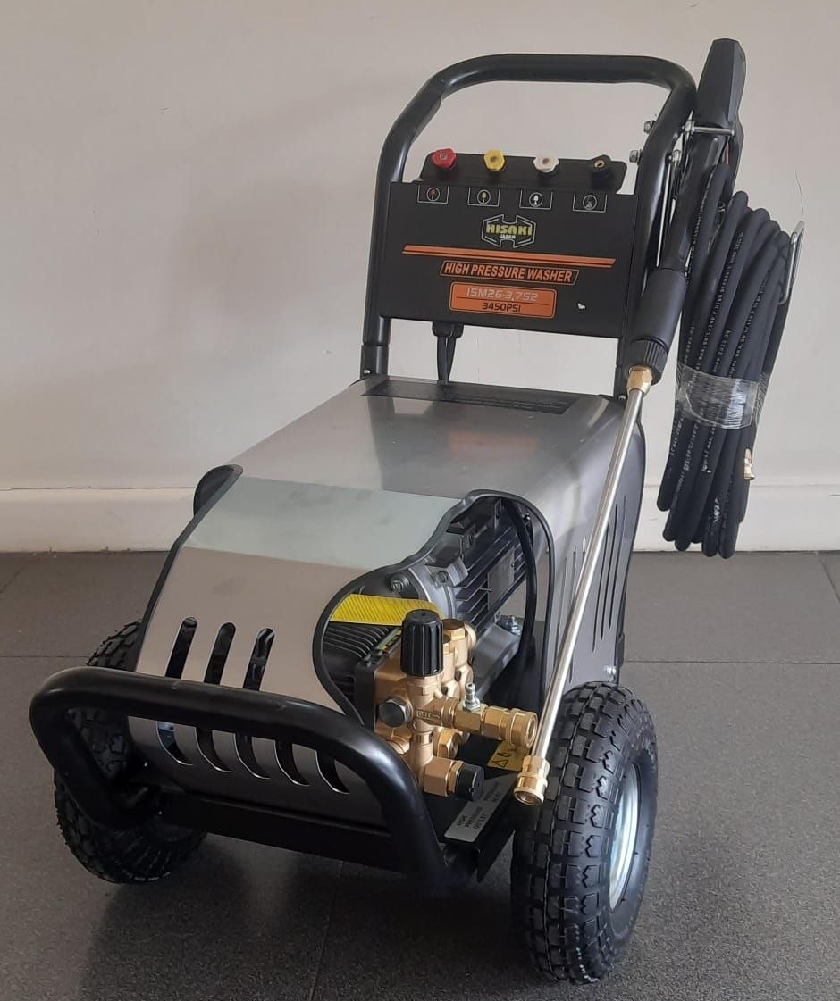 ac6b5349-144d-4b23-9b2a-b8eecdaf1492 Hisaki Japan Electric pressure Washer 3450psi 5hp Motor - Image 1