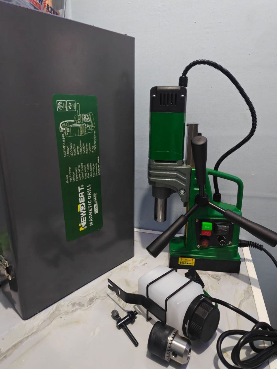 cd732991-9547-4153-92db-8b72aa5cca3e Newbeat NBT-MD-D8840 magnetic drill press 1400W 16mm - Image 1