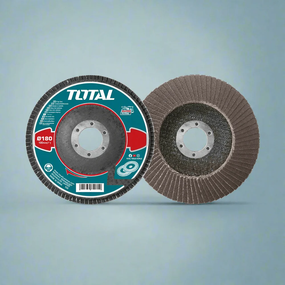 total-total-flap-disc-180mm-x-22-2mm-x-120-p80-tac631803-grinding-cutting-wheels-1190240267 Total AC6311580 Flap disc Size: 115mm P80 - Image 1