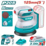 Total TROSLI20021 Cordless random orbit sander 125mm 20V - Image 2