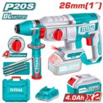 Total TRHLI202682 Cordless rotary hammer 26mm 20V - Image 3