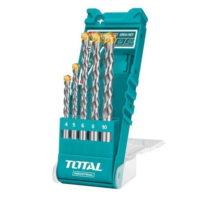 1 (2) Total TACSD5051 Masonry drill bits set 5pcs - Image 1