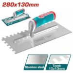 Total THTT81286 Plastering trowel with teeth(Plastic handle) Size:280x130mm - Image 2