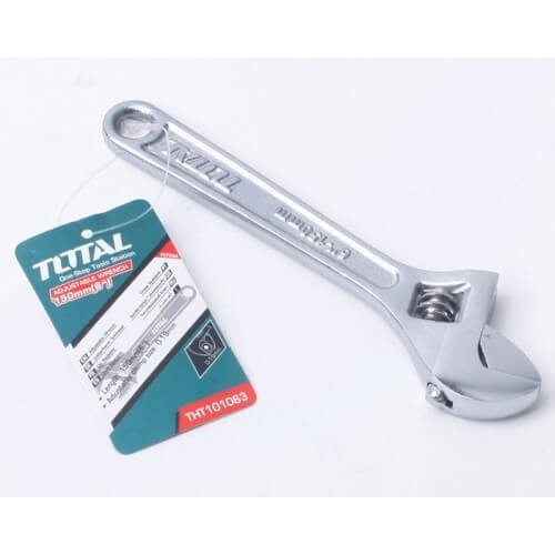 1-f6bb5e45-0293-4caa-b8af-eb4d7fc2f8c7 Total THT101063 Adjustable wrench Length:150mm(6") - Image 1