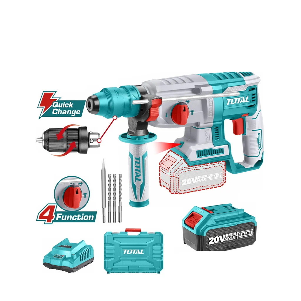 1copy_3736b8bb-a3a8-48b8-aace-3c8c97e4202c_1024x Total TRHLI202289 Lithium-Ion rotary hammer 26mm 20v - Image 1