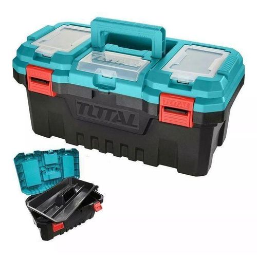 2 (5) Total TPBX0171 17" Plastic tool box - Image 1