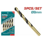 Total TAC100803 HSS drill bit 8.0mm 5pcs - Image 2