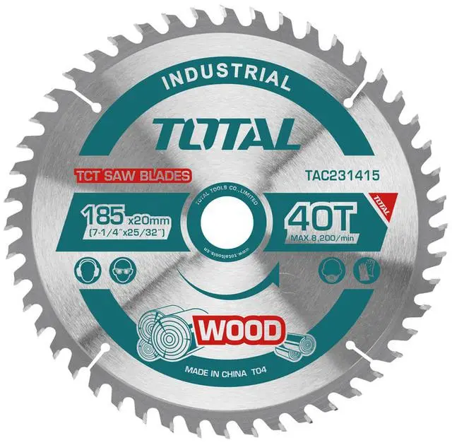 TAC231415 Total TAC231415 TCT saw blade 185mm 40T - Image 1
