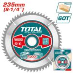Total TAC231623 TCT saw blade 235mm(9-1/4") 60T - Image 3