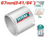 Total TAC440671 Carbide gritted hole saw 67mm (2-41/64") - Image 3