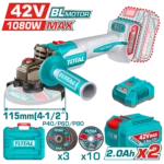 Total TAGLI4108112 Cordless angle grinder 42V 1080W - Image 2