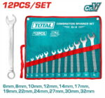 Total THT1022122 12 Pcs combination spanner set 6-32mm - Image 3