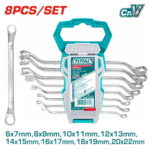 Total THT102486 8pcs offset ring spanner set Size:6-22mm - Image 2