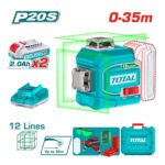 Total TLL3012165 Cordless 3D-laser level 20V 0~35m - Image 2