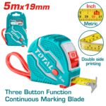 Total TMT126051 Steel measuring tape 5mx19mm - Image 3