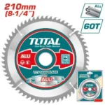 Total TAC233523 TCT saw blade for aluminum 210mm 60T - Image 3