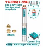 Total TWP511006 4" Deep well pump 1100W(1.5HP) 112M - Image 2