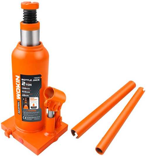 1 (2) Wokin 2-ton industrial hydraulic bottle jack - Image 1