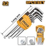 Ingco HHK12091 Ball point hex key 9pcs - Image 2